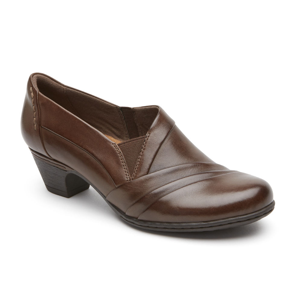 Rockport Slip-Ons Dame Brune - Cobb Hill Abbott - YPIH74360